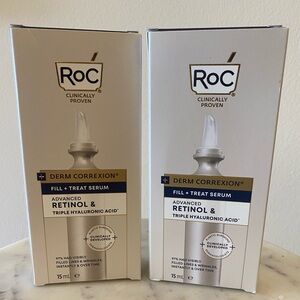ROC Derm Correxion Fill + Treat Serum Advanced Retinol & Hyaluronic Acid-New! X2
